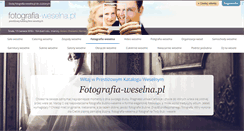 Desktop Screenshot of fotografia-weselna.pl