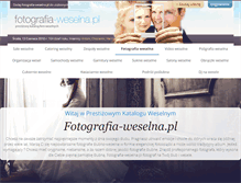 Tablet Screenshot of fotografia-weselna.pl